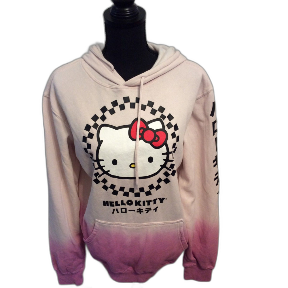 Hello Kitty Sanrio Tye Dye Pull over Hoodie Size M (38-40) Bioworld